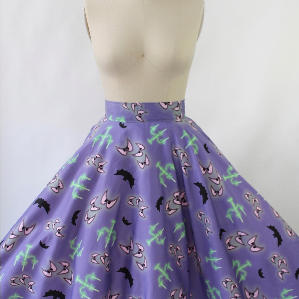 Custom Haunted Mansion Inspired Circle Skirt and Matching Headband